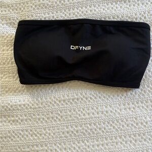 DFYNE Black Women's Bandeau Top